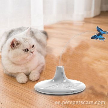 Juguetes para gatos interactivos con mariposas estimulan juguetes